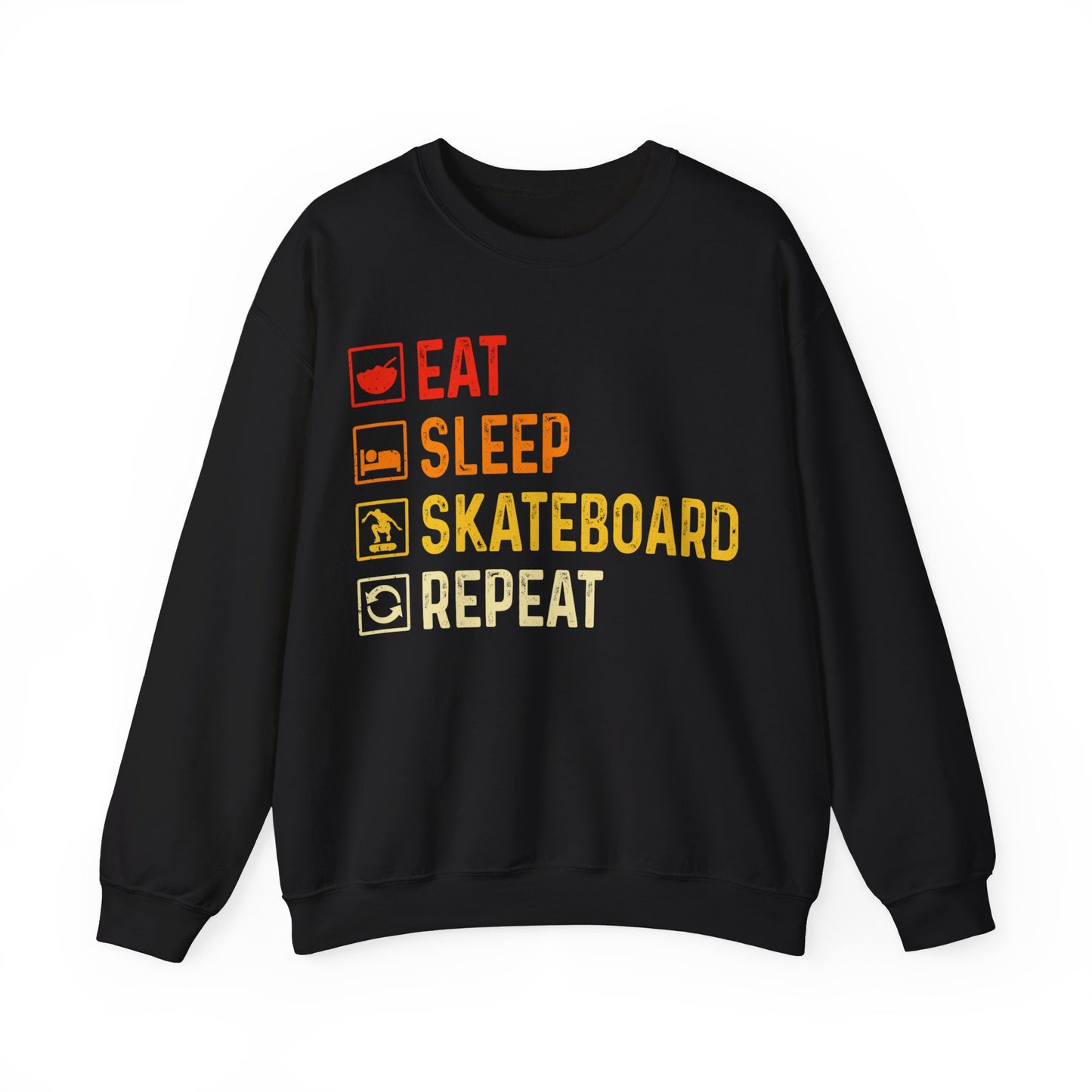 Eat Sleep Skateboard Repeat Crewneck Sweatshirt