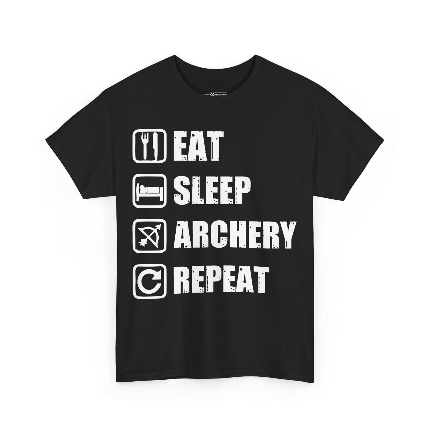 Eat Sleep Archery Repeat Shirt | Funny Archery Lifestyle Graphic Tee