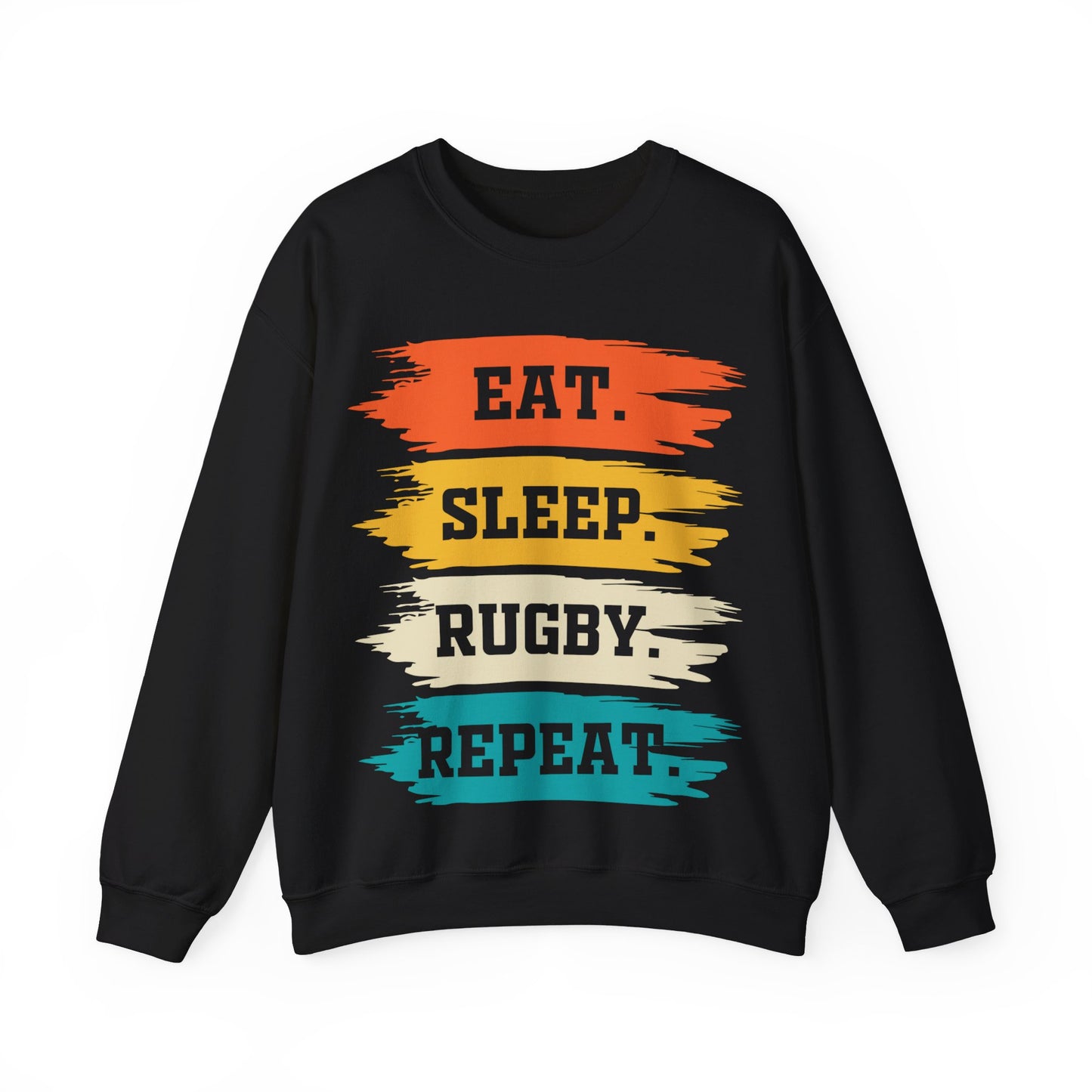 Eat Sleep Rugby Repeat Crewneck Sweatshirt