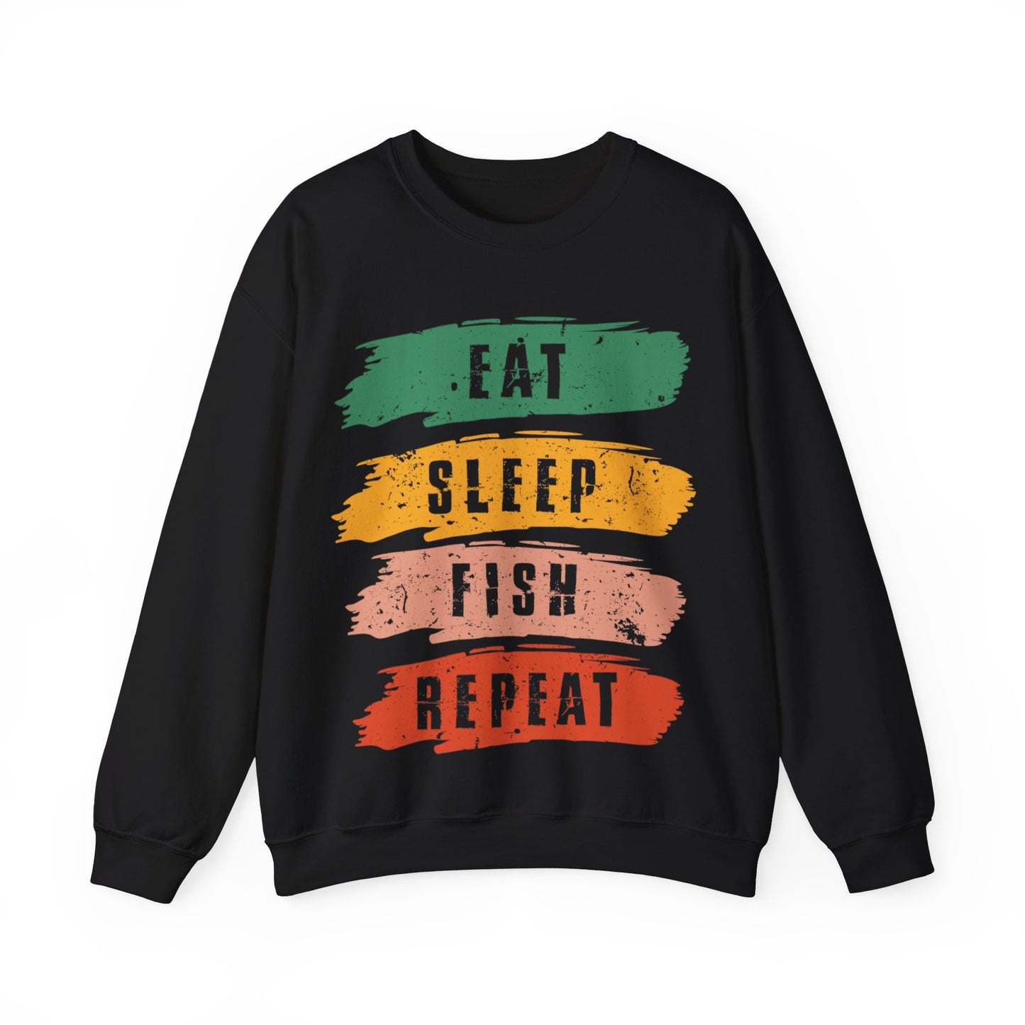 Eat Sleep Fish Repeat Crewneck Sweatshirt