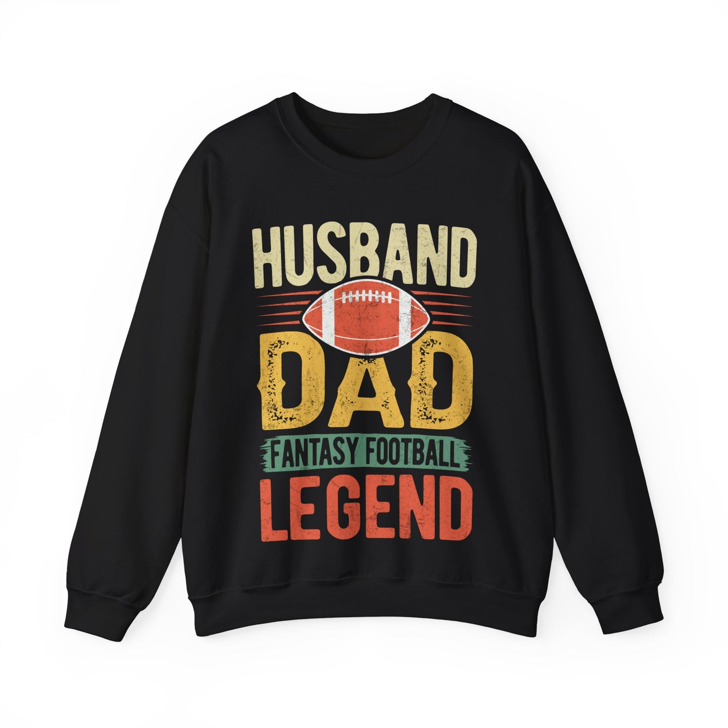Husband Dad Fantasy Football Legend Crewneck Sweatshirt