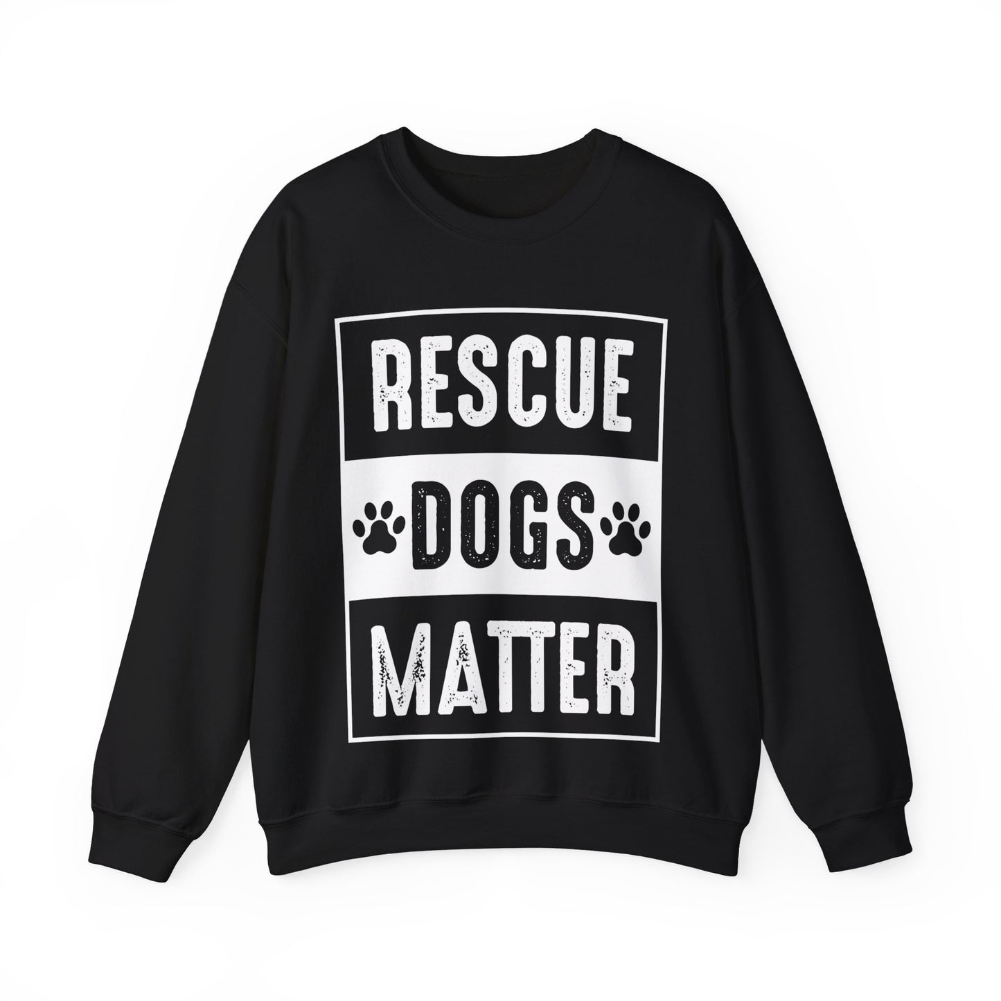 Rescue Dogs Matter Crewneck Sweatshirt