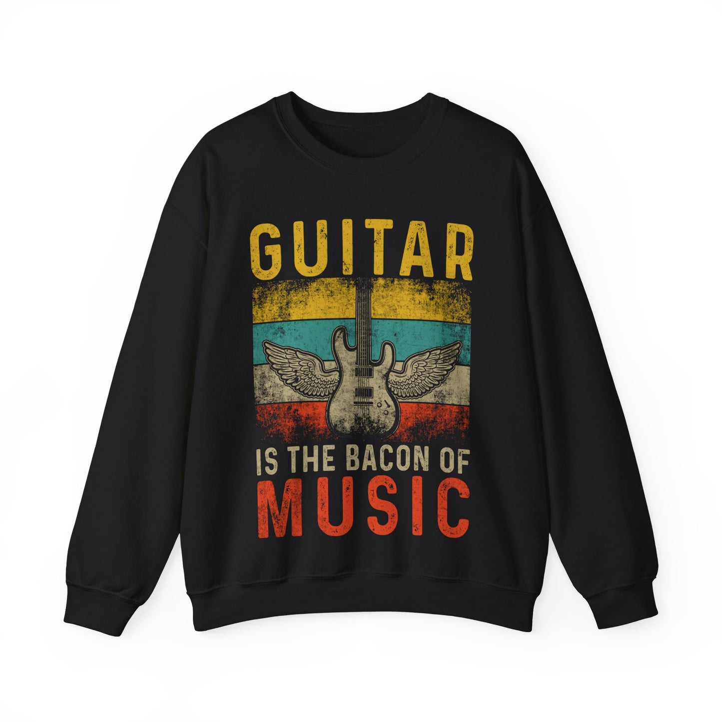 Guitar Is The Bacon Of Music Crewneck Sweatshirt