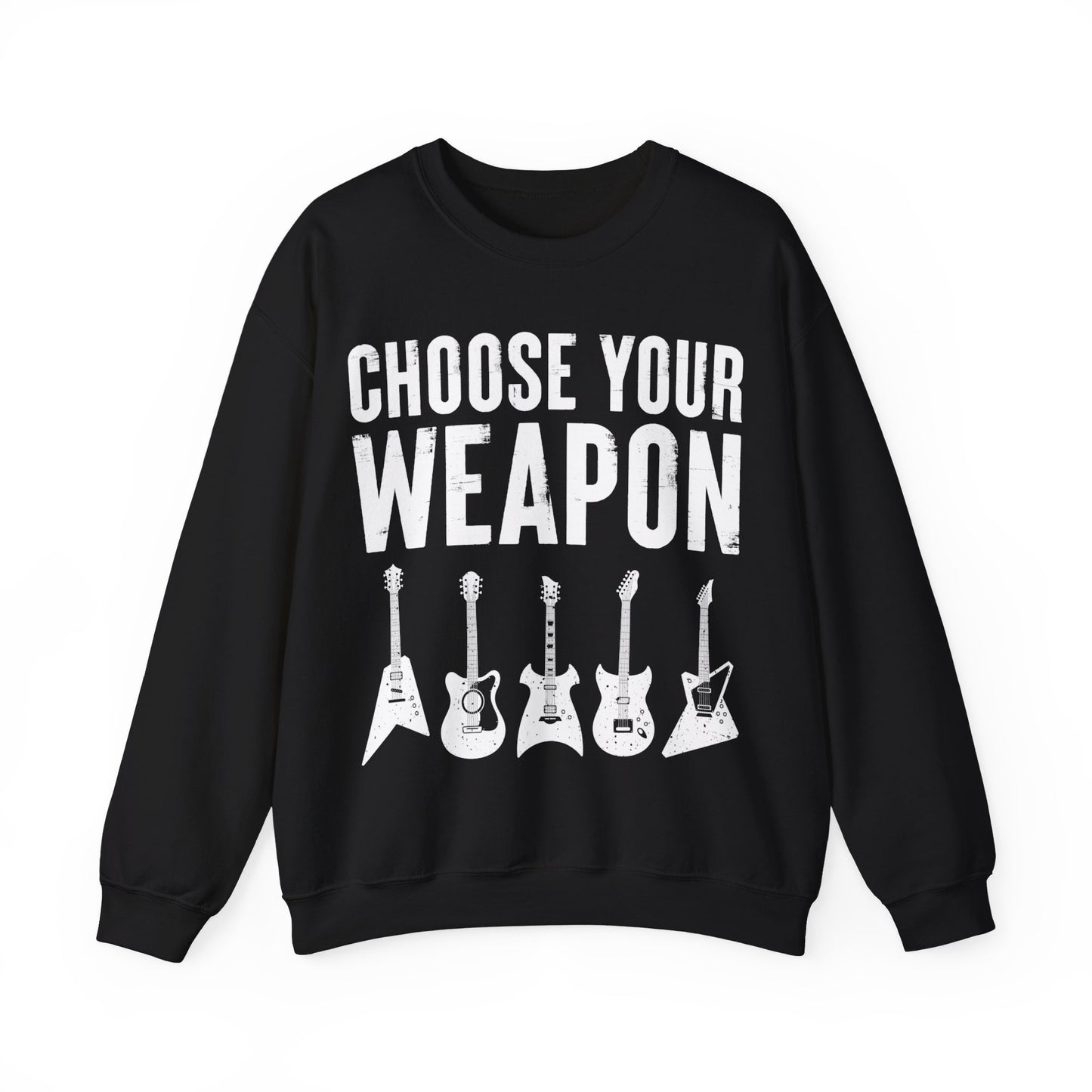 Guitar Choose Your Weapon Crewneck Sweatshirt