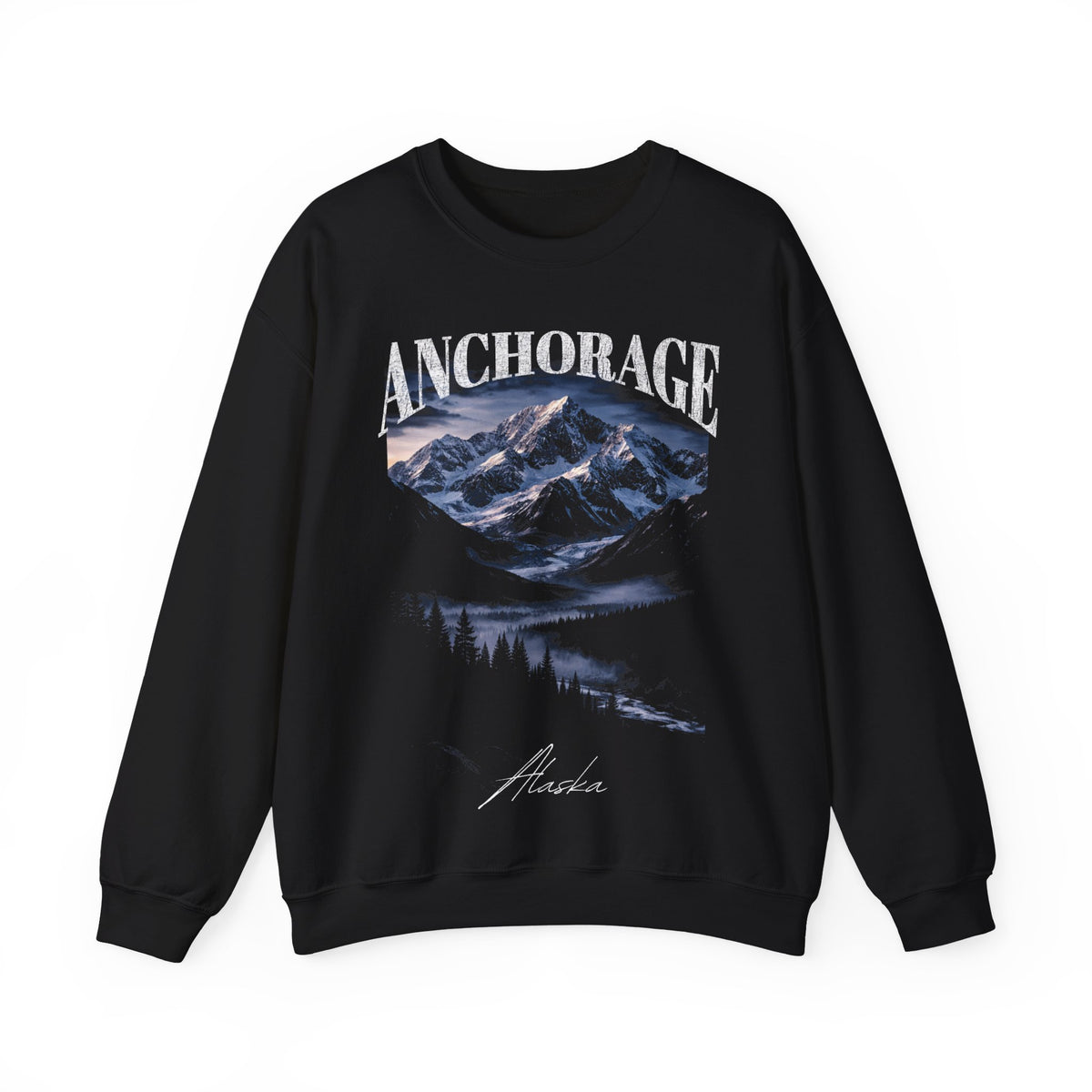 Anchorage Alaska Crewneck Sweatshirt