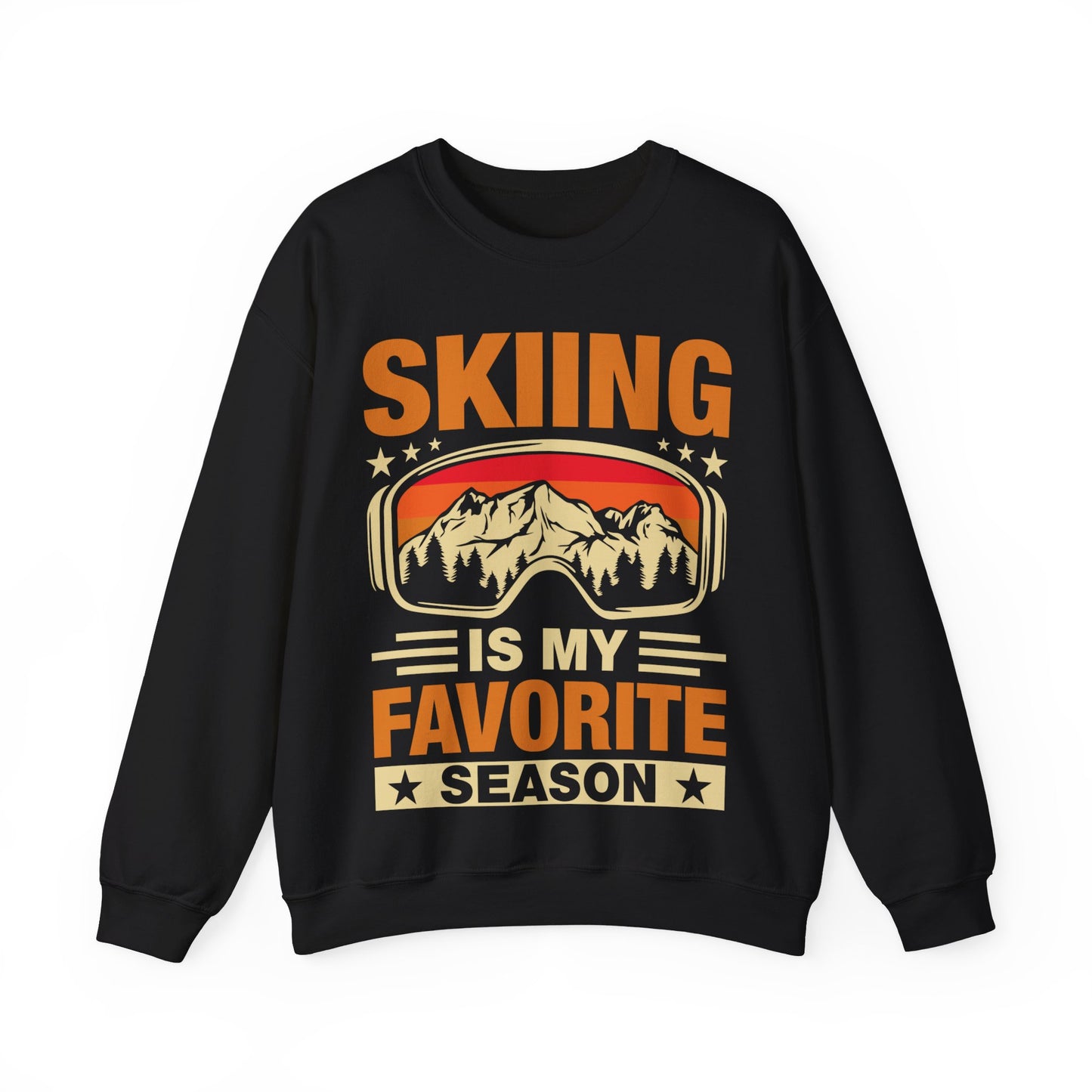 Skiing Is My Favorite Season Crewneck Sweatshirt