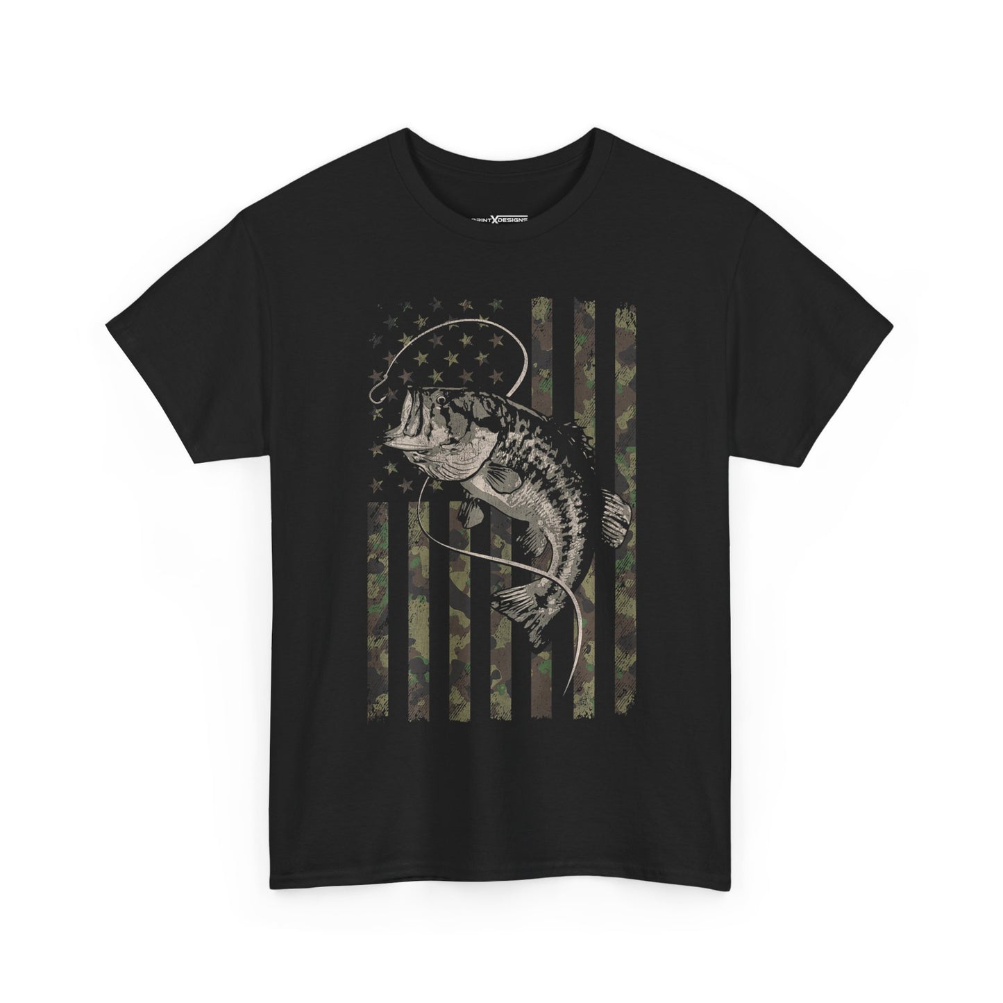 American Flag Camo Fishing Shirt