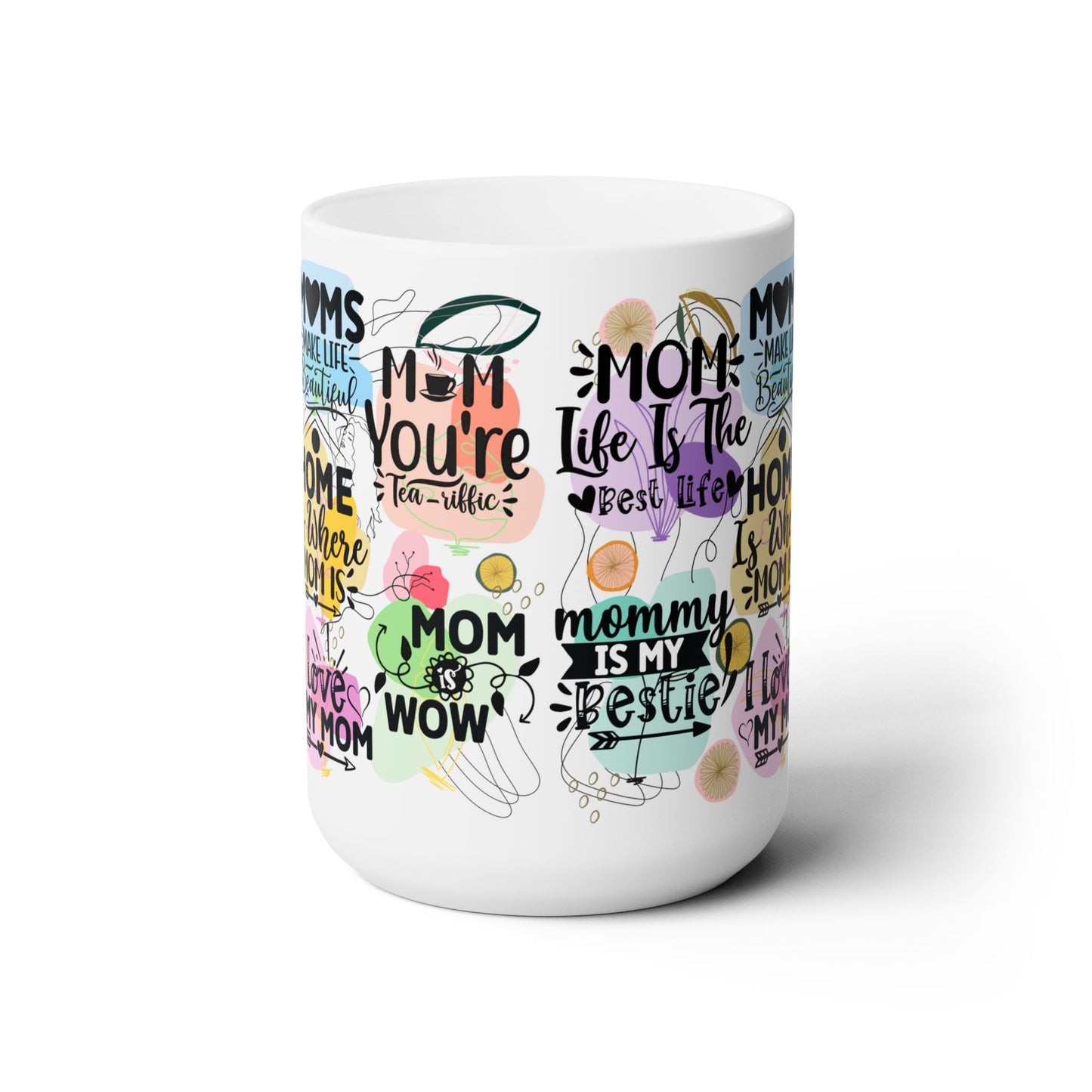 Mom Ceramic Mug, 15oz