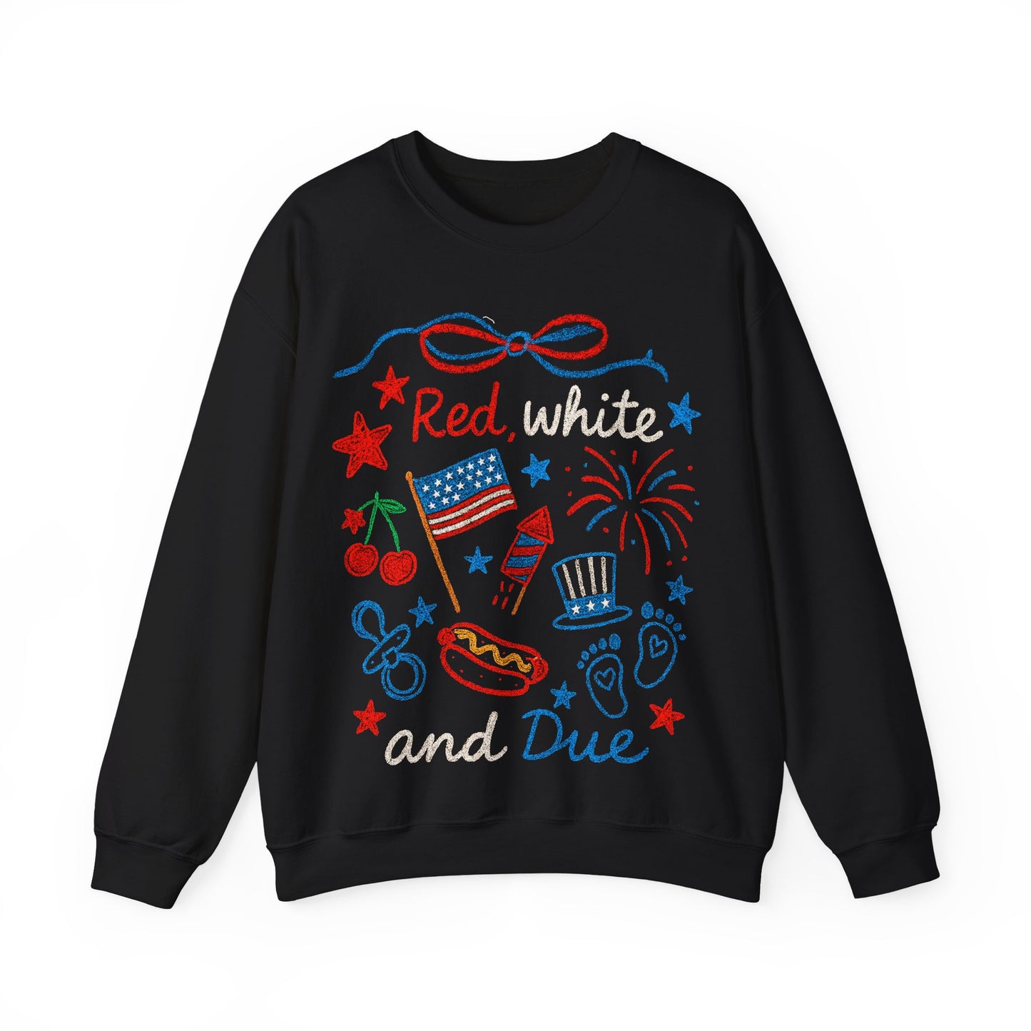 Red White And Due Crewneck Sweatshirt