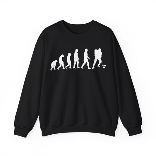 Evolution Of Hockey Crewneck Sweatshirt