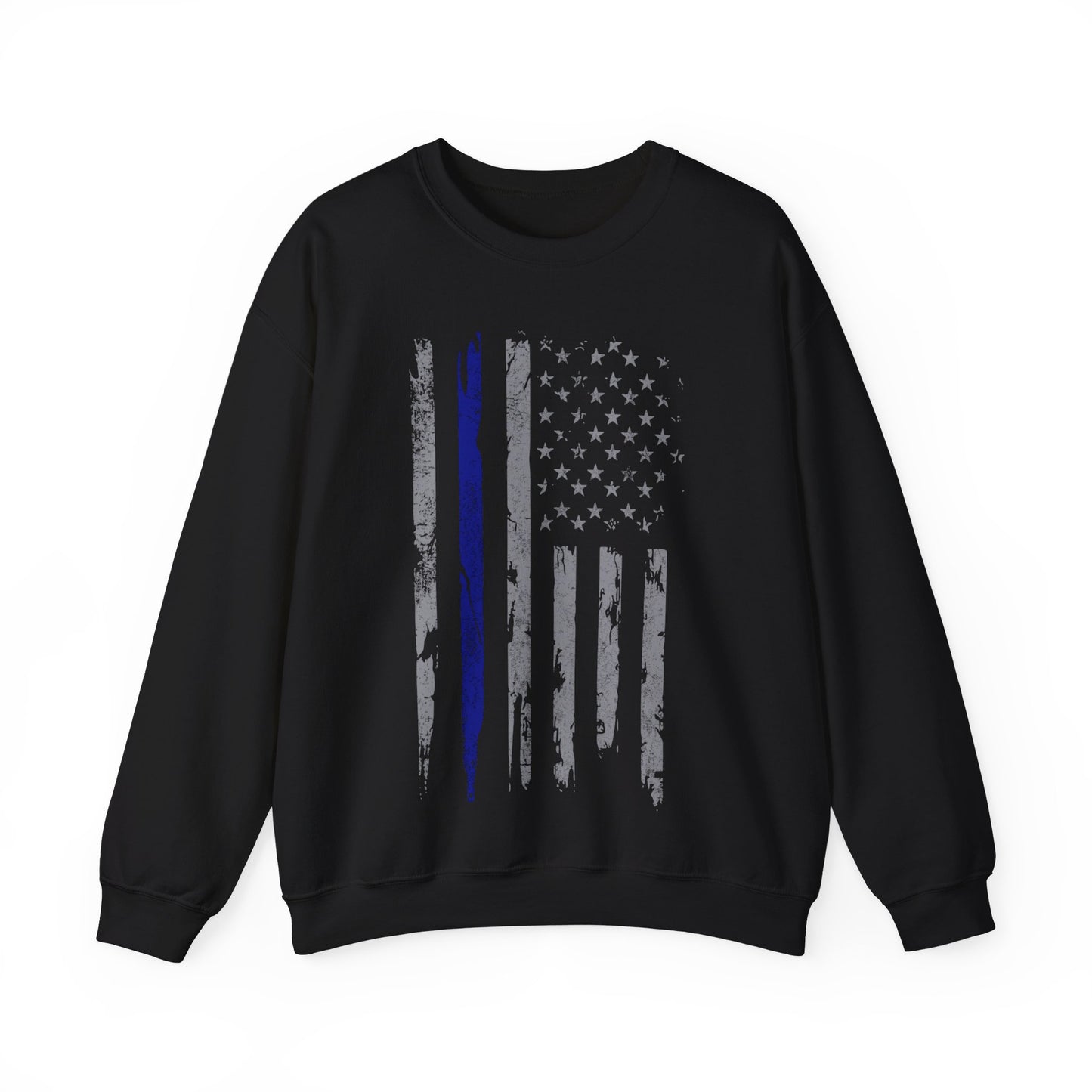 Blue Line Flag Crewneck Sweatshirt