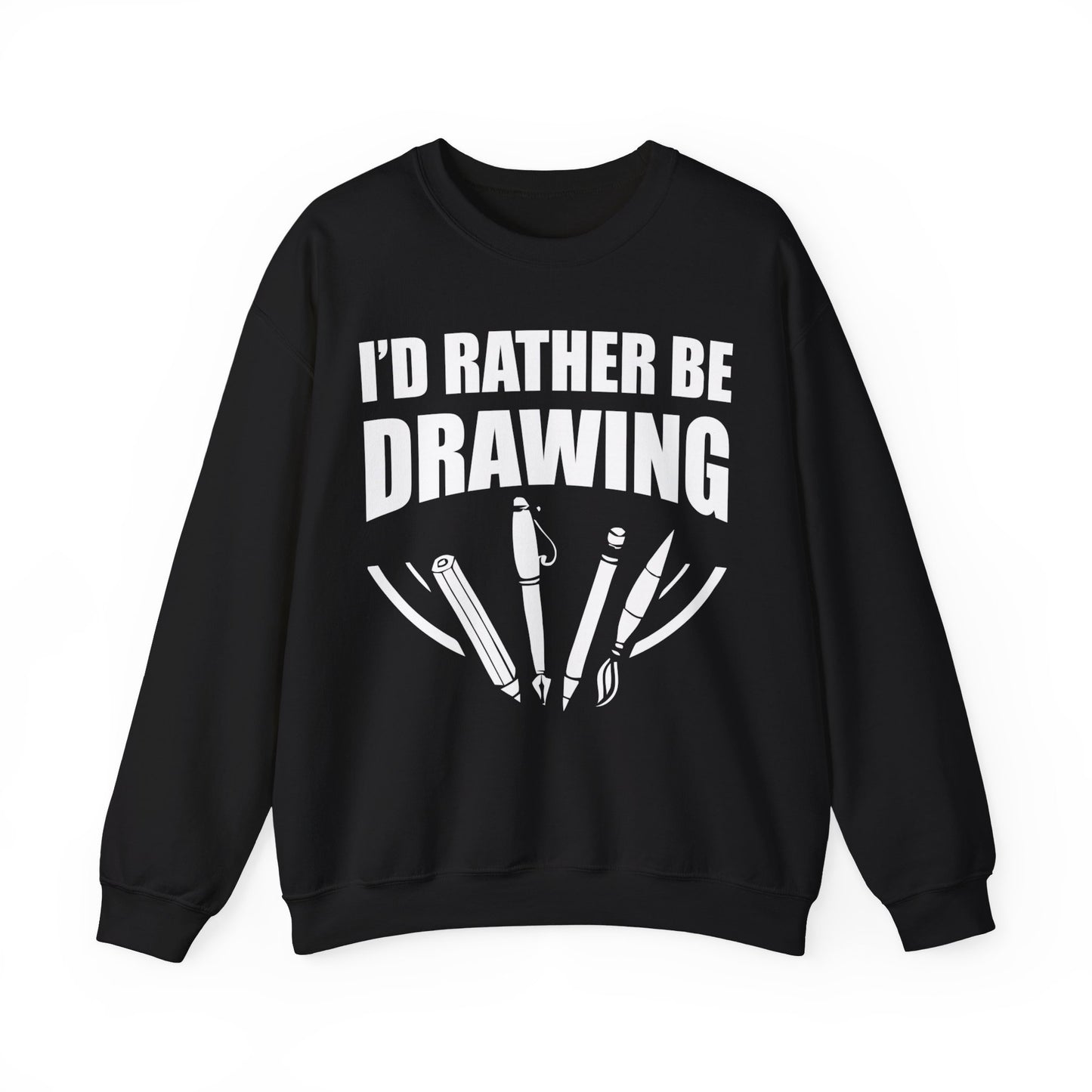 I’d Rather Be Drawing Crewneck Sweatshirt