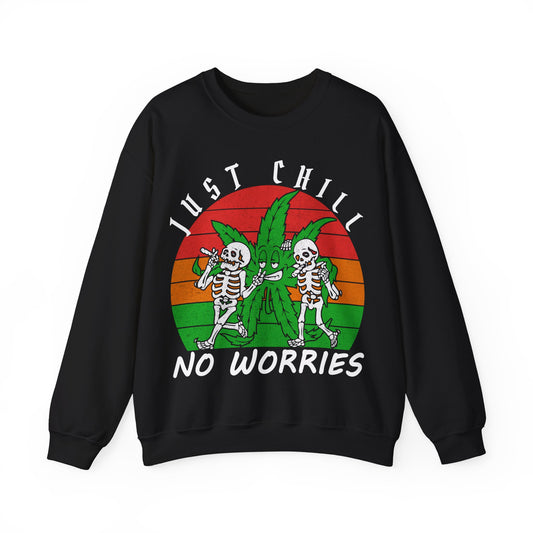 Just Chill No Worries Crewneck Sweatshirt