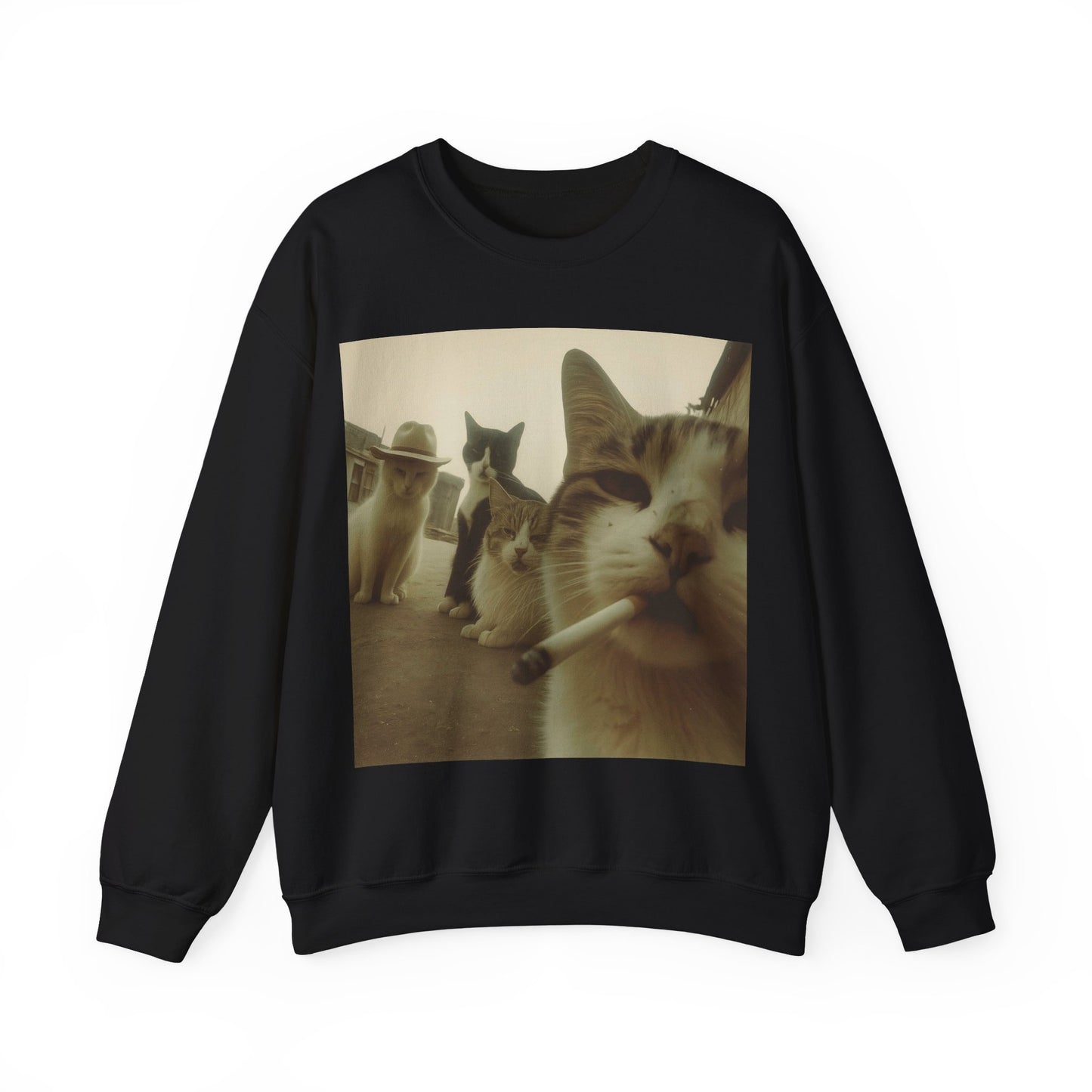 Cat Crewneck Sweatshirt