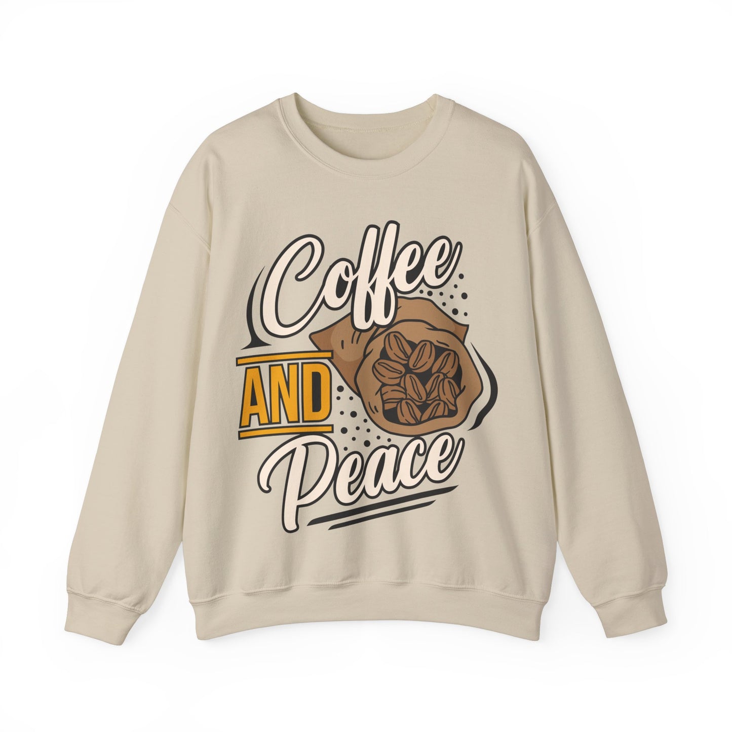 Coffee And Peace Crewneck Sweatshirt