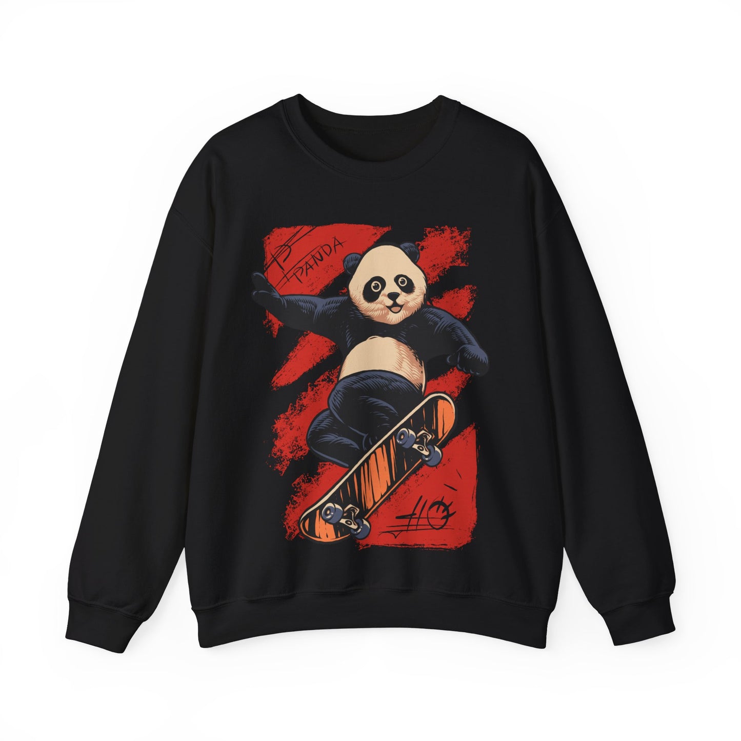 Skateboard Panda Crewneck Sweatshirt