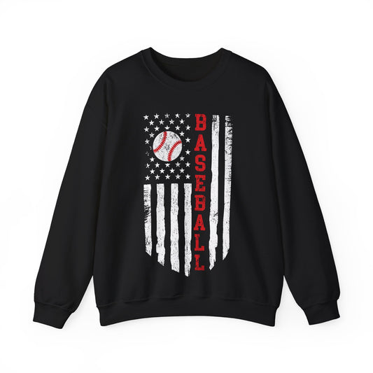 Baseball Flag Crewneck Sweatshirt