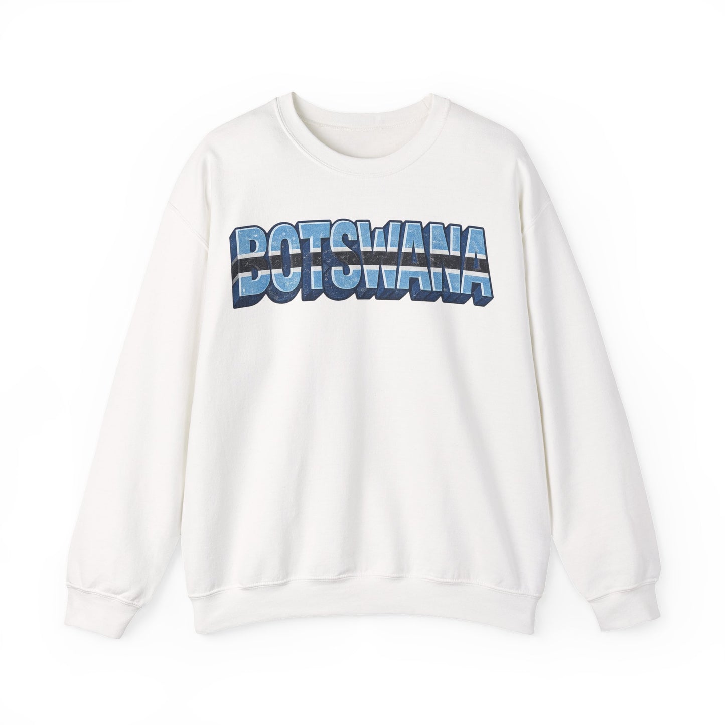 Botswana Crewneck Sweatshirt, Botswana Africa Travel Pullover, Safari Wildlife Sweatshirt, African Souvenir Apparel, Botswana Pride Sweatshirt, Gift for Travelers, Unisex Sweatshirt