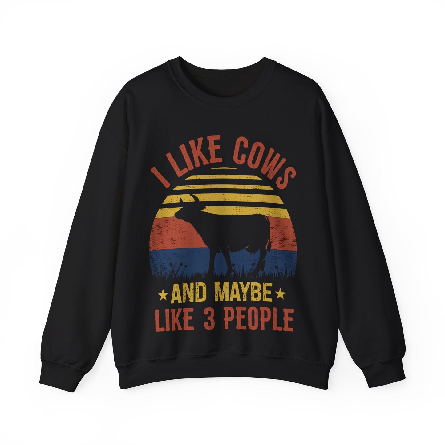 I Like Cows And Maybe Like 2 People Crewneck Sweatshirt