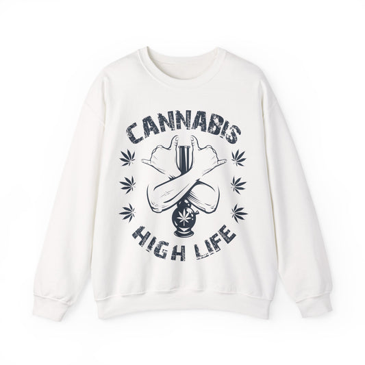 Cannabis High Life Crewneck Sweatshirt