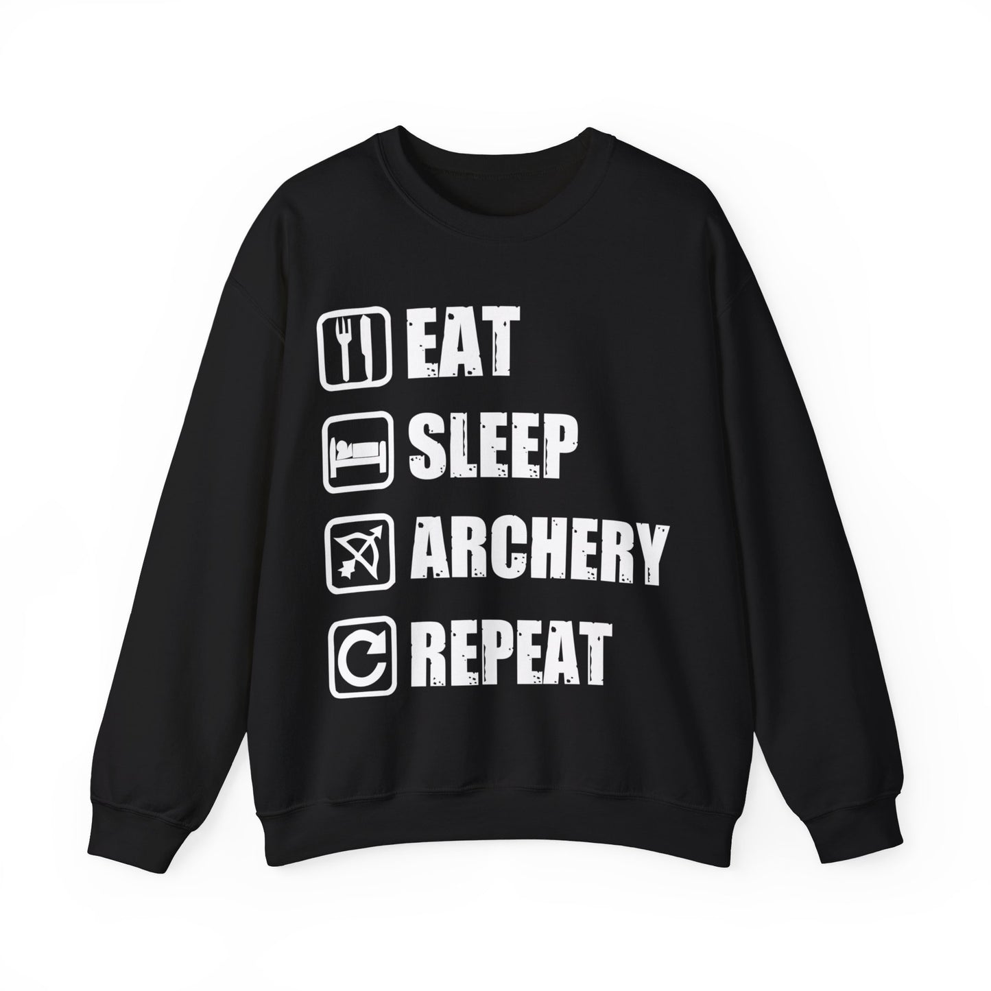 Eat Sleep Archery Repeat Crewneck Sweatshirt