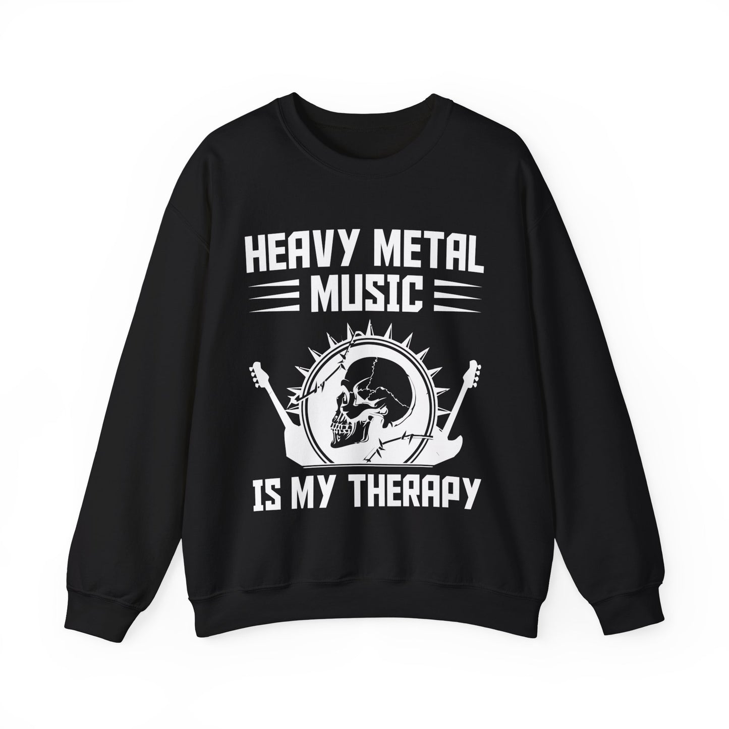 Heavy Metal Music Is My Therapy Crewneck Sweatshirt