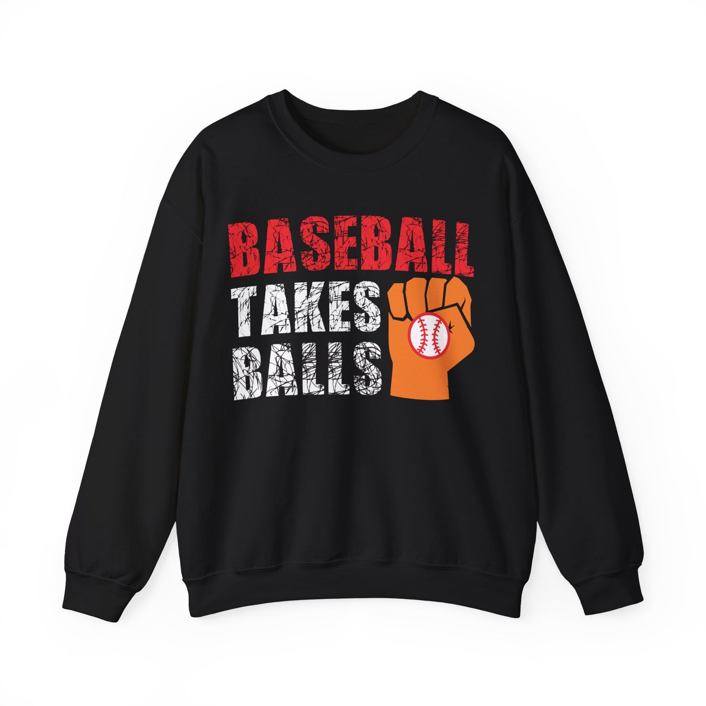 Baseball Takes Balls Crewneck Sweatshirt