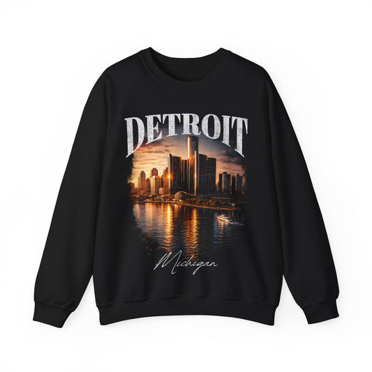 Detroit Michigan Crewneck Sweatshirt