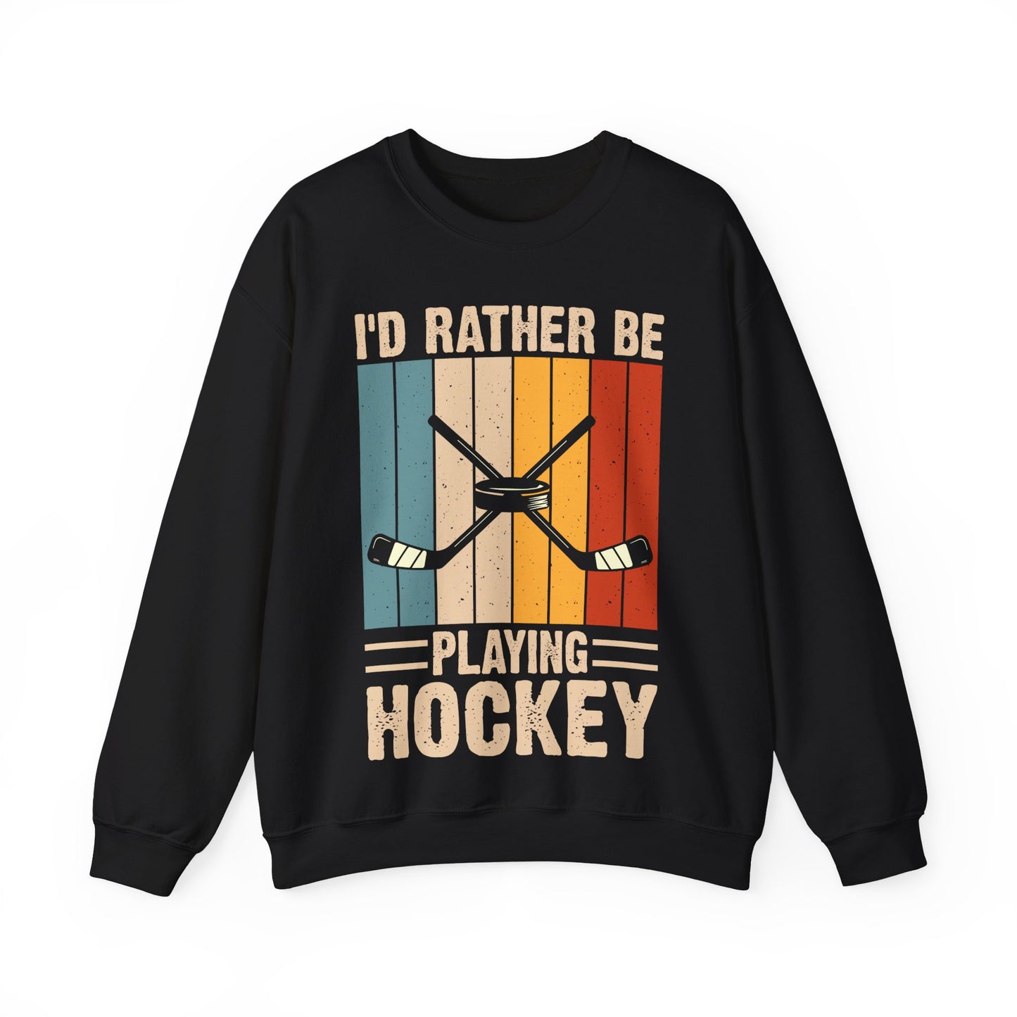 I’d Rather Be Playing Hockey Crewneck Sweatshirt