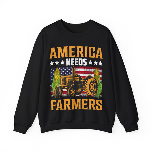 America Needs Farmers Crewneck Sweatshirt