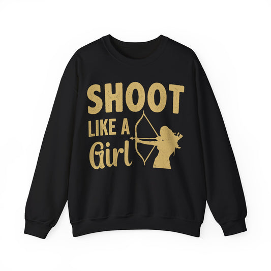 Shoot Like A Girl Crewneck Sweatshirt