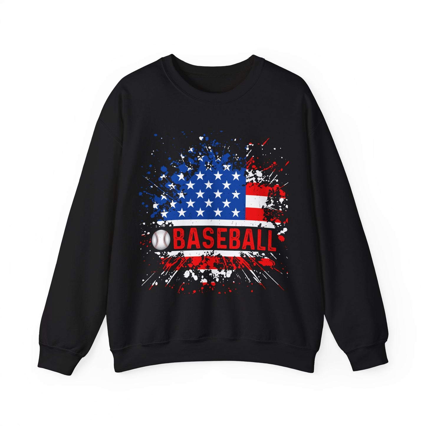 Baseball Flag Crewneck Sweatshirt