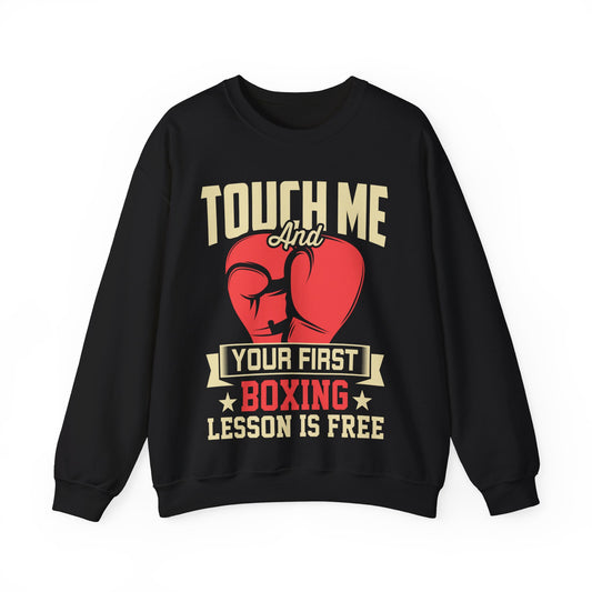 Boxing Lesson Is Free Shirt Crewneck Sweatshirt