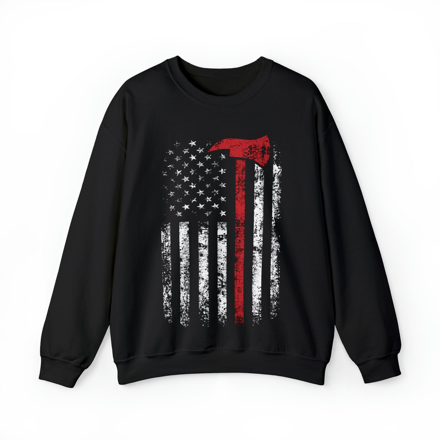 Firefighter Flag Crewneck Sweatshirt