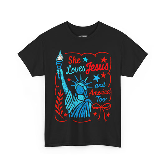 She Loves Jesus And America Too Shirt