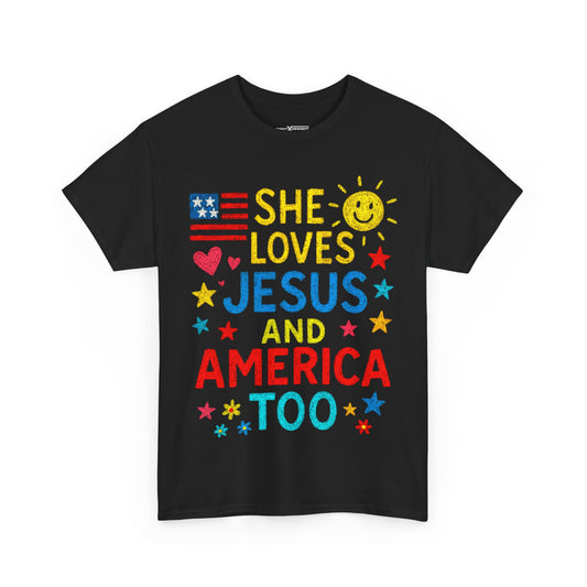 She Loves Jesus And America Too Shirt
