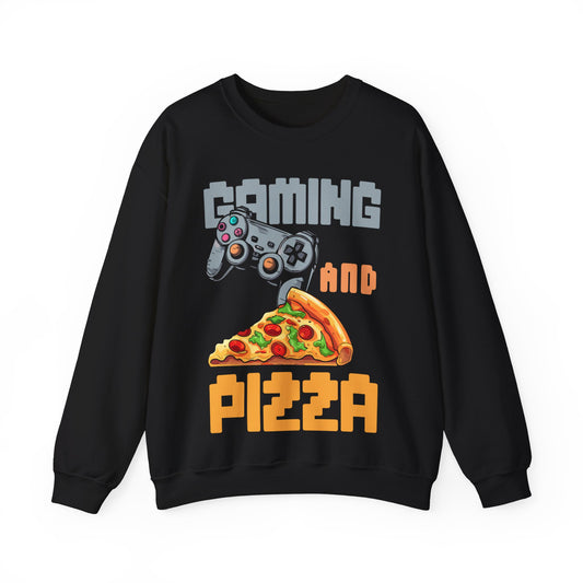 Gaming And Pizza Crewneck Sweatshirt
