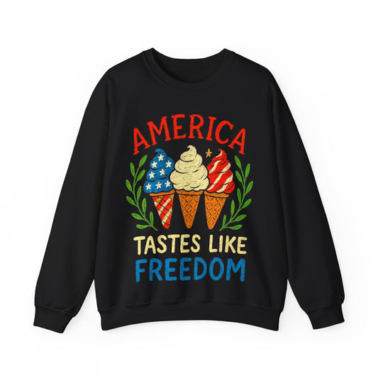 America Tastes Like Freedom Crewneck Sweatshirt