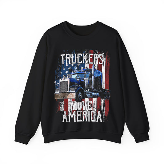 Truckers Move America Crewneck Sweatshirt