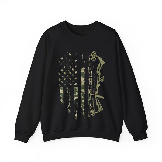 Camo Hunter Flag Crewneck Sweatshirt