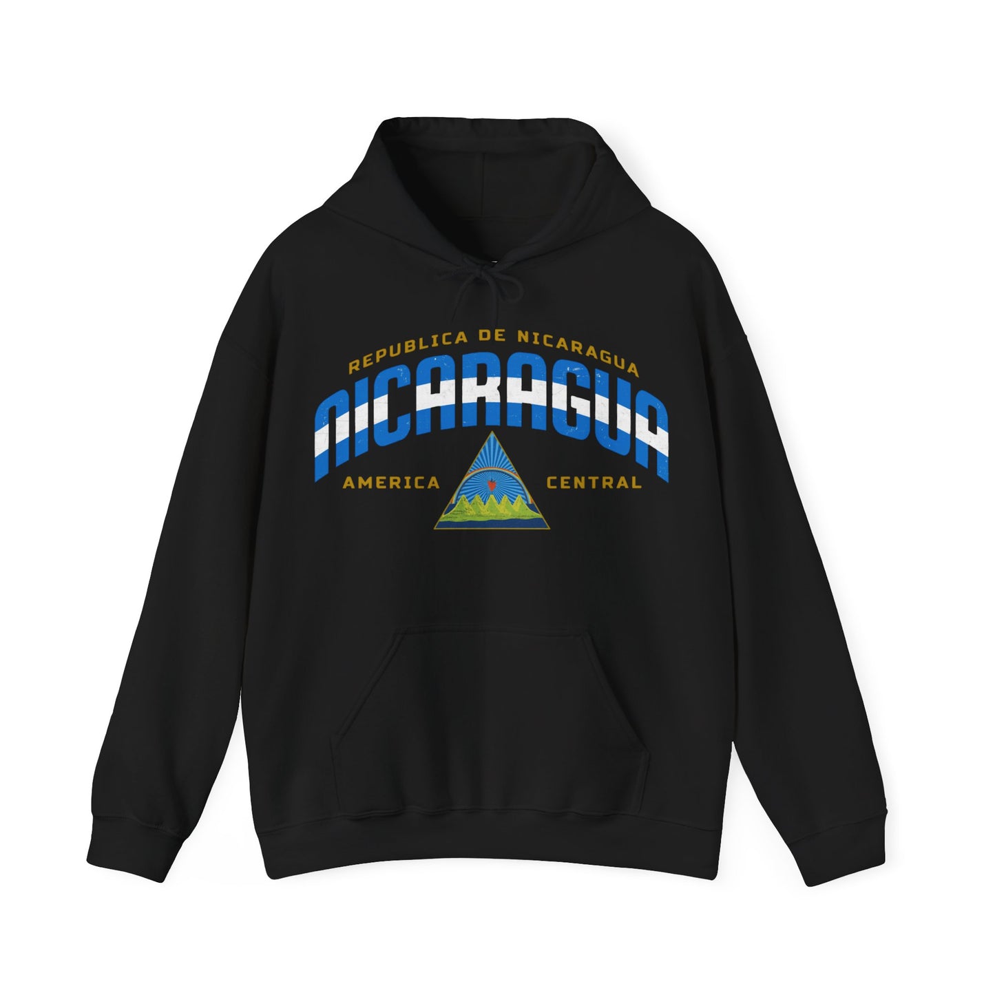 Republice De Nicaragua America Central Hoodie