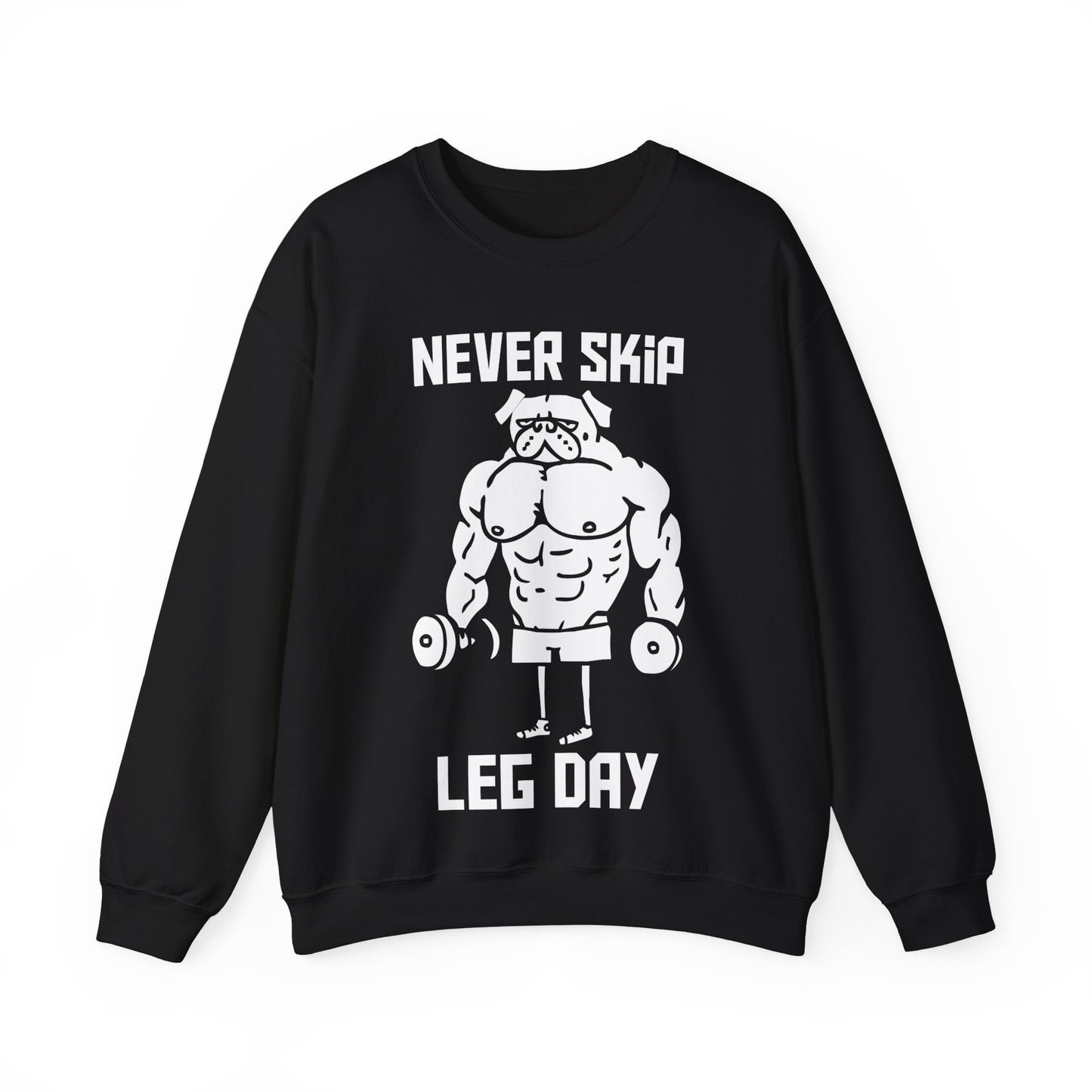 Never Skip Leg Day Crewneck Sweatshirt