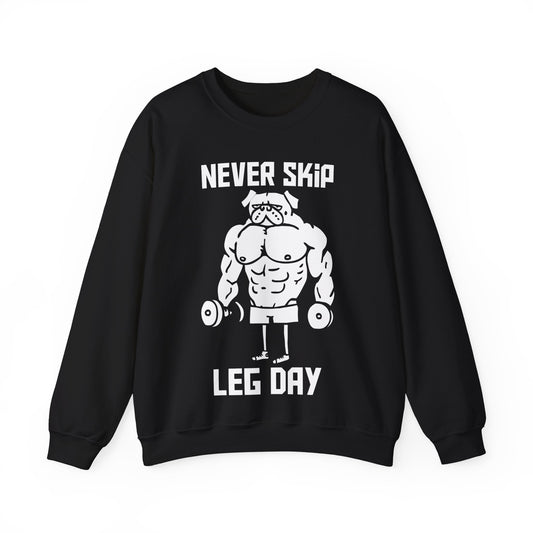 Never Skip Leg Day Crewneck Sweatshirt