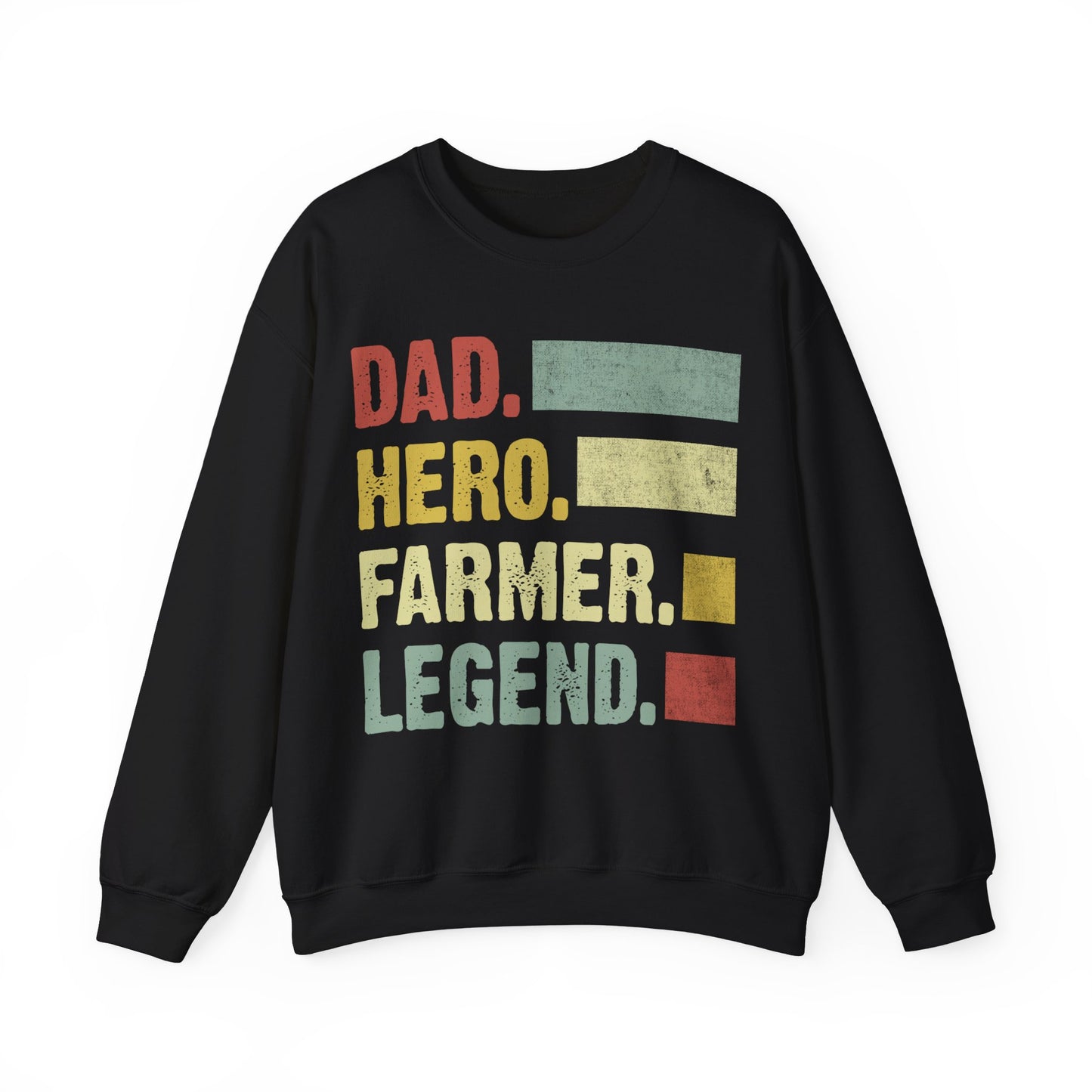 Dad Hero Farmer Legend Crewneck Sweatshirt