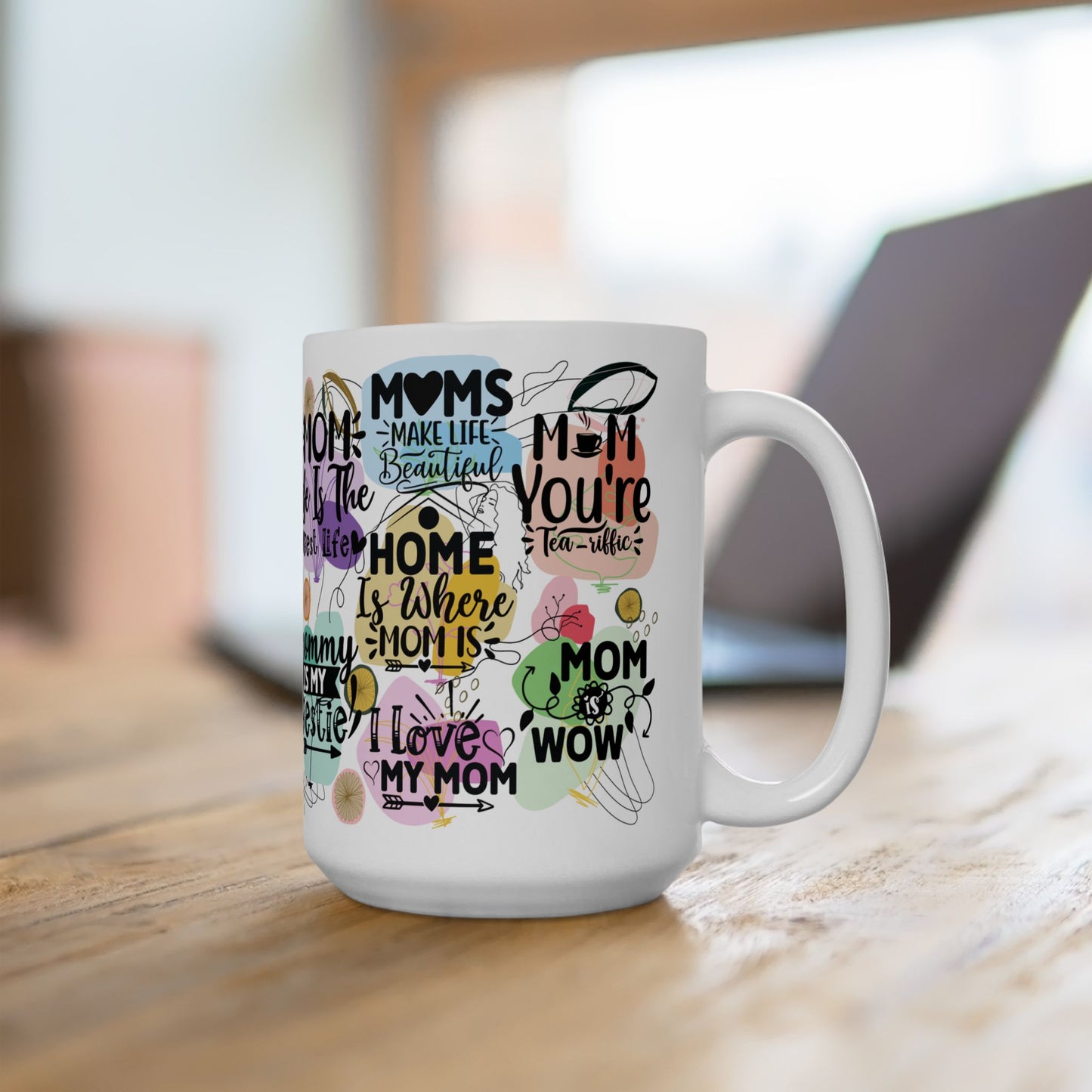 Mom Ceramic Mug, 15oz