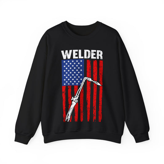 Welder Flag Crewneck Sweatshirt