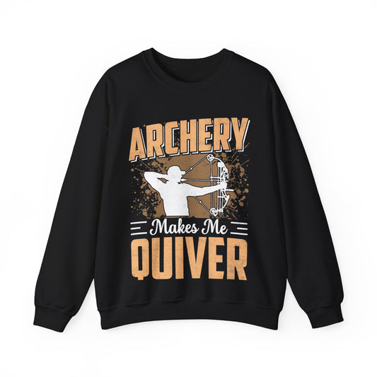 Archery Makes Me Quiver Crewneck Sweatshirt