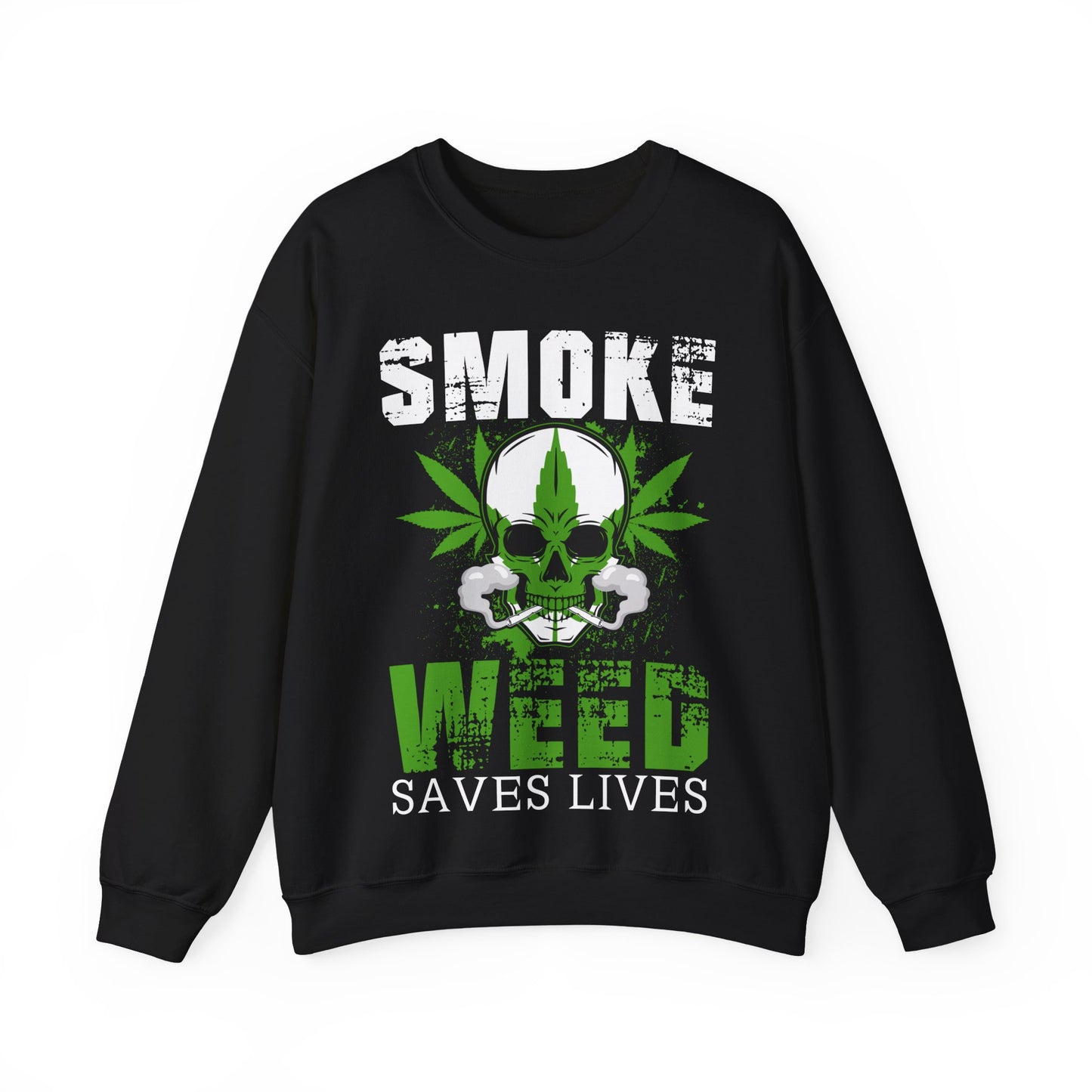 Smoke Weed Save Lives Crewneck Sweatshirt