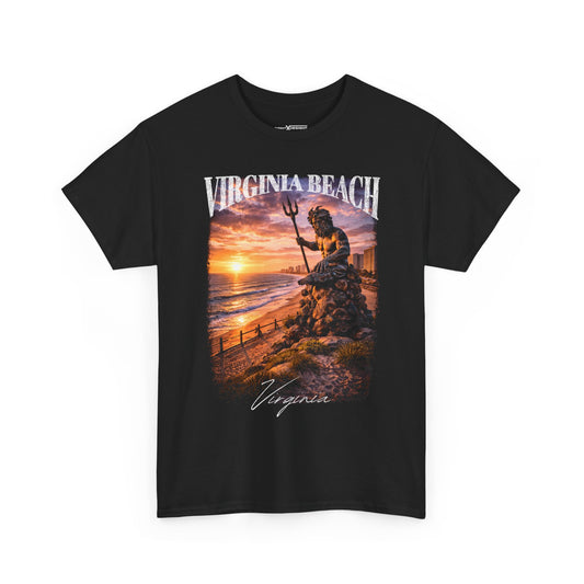 Virginia Beach Graphic T-Shirt | VA Beach Vacation Coastal City Ocean Lover Unisex Travel Souvenir Gift Tee