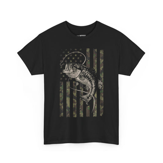 American Flag Camo Fishing Shirt